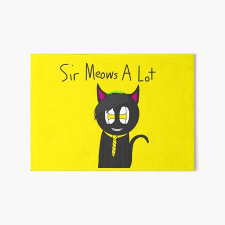 Mr Meow Art Board Prints Redbubble - sir meows a lot adopts a pet roblox movie