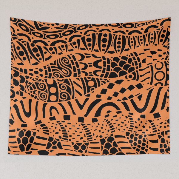 Item preview, Orange and black illusion pattern designed and sold by EveTStore.