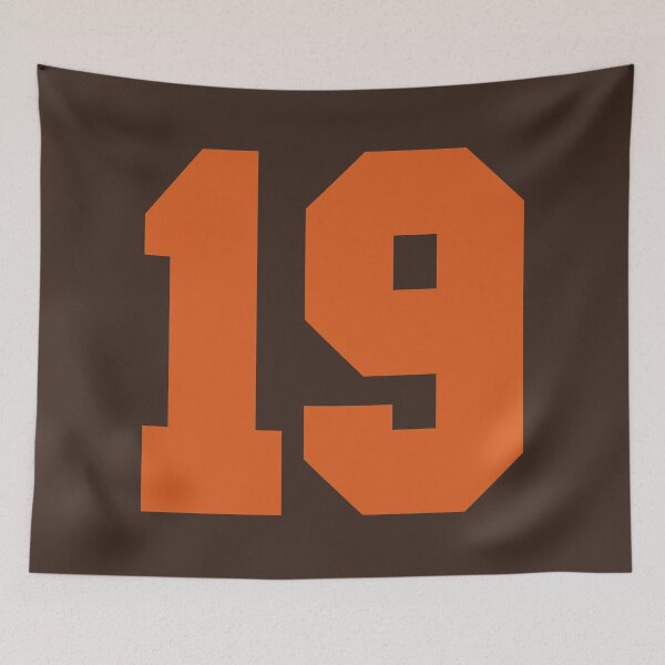 Item preview, 19 Number Cleveland Sports Nineteen Brown Jersey designed and sold by HelloFromAja.