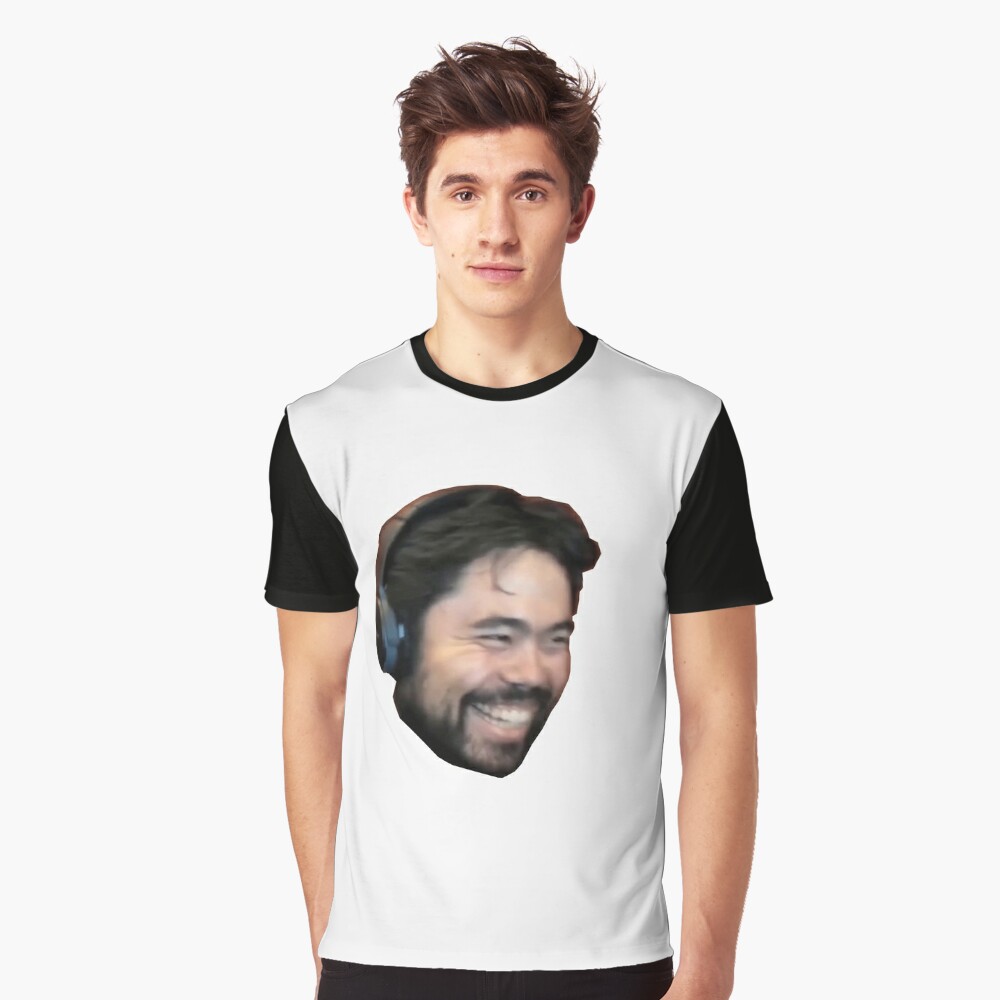 Hikaru Nakamura funny face sticker Essential T-Shirt by LoveGalBlackTan