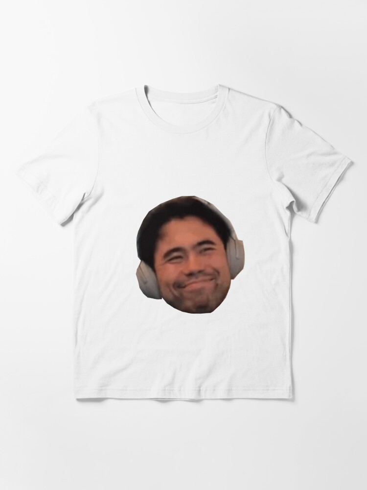 Hikaru Nakamura ceiling face sticker Pullover Hoodie by LoveGalBlackTan