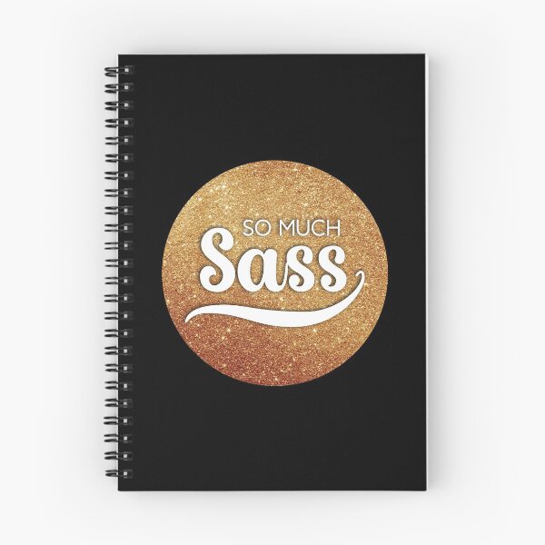 Item preview, So Much Sass - Gold Glitter Circle on Black designed and sold by VicEllisArt.