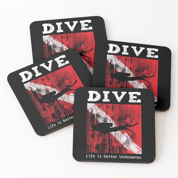 Item preview, Scuba Diving Flag ~ Life is Better Underwater designed and sold by Ikaroots.