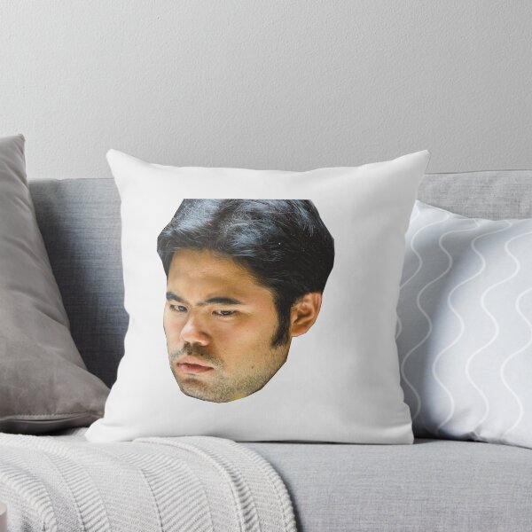 Item preview, Hikaru Nakamura funny thinking face sticker designed and sold by LoveGalBlackTan.