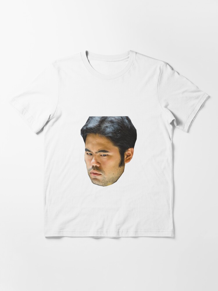 Hikaru Nakamura funny face sticker Essential T-Shirt by LoveGalBlackTan