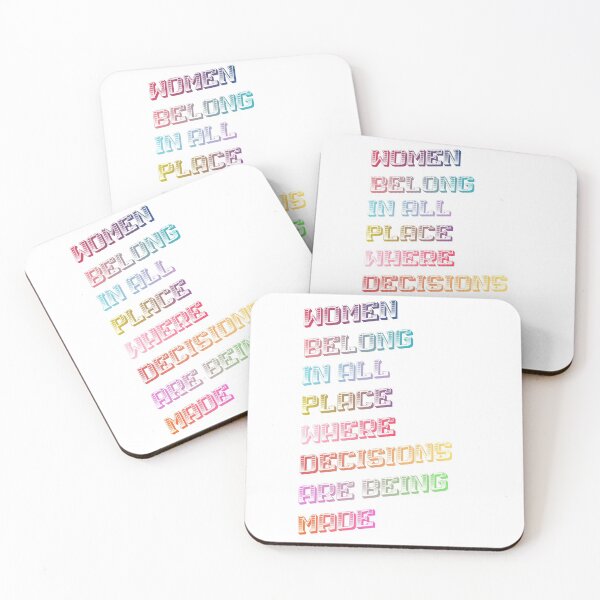 Item preview, RBG Quotes - Women Belong In All Places Where Decisions Are Being Made designed and sold by yeknow.