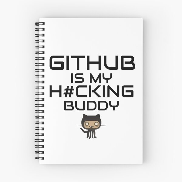 Item preview, Github is My Hacking Buddy - On White Background designed and sold by clubtee.