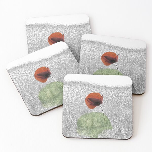 Item preview, Poppy field watercolor painting designed and sold by dreamofdenim.