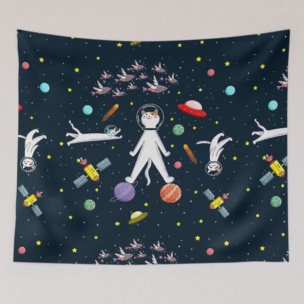 Item preview, cats in space designed and sold by Dreamy@.