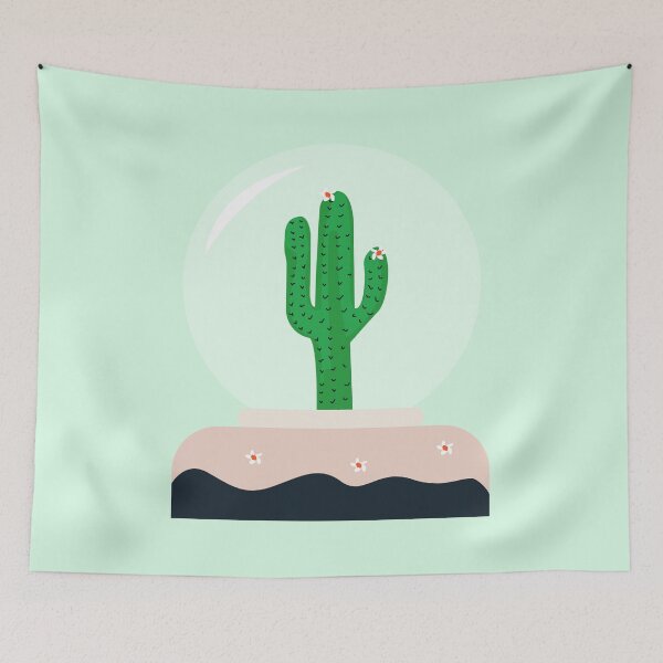 Item preview, Cactus music box , cactus with white flowers , desert climate , sun and sand ,cactus ideas,cactus not a hugger designed and sold by SGS-.