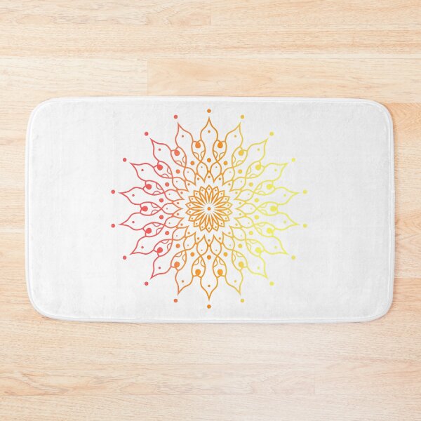 Item preview, A mandala in warm colors on white designed and sold by tusklik.