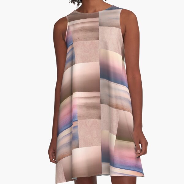 Colours of Crete A-Line Dress