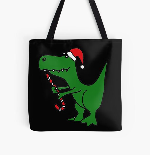 Fun Green T-Rex Dinosaur Playing Piano Tote Bag for Sale by naturesfancy