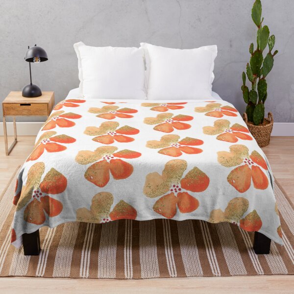 Item preview, Orange and Gold Watercolor Flower designed and sold by dodidoodles.