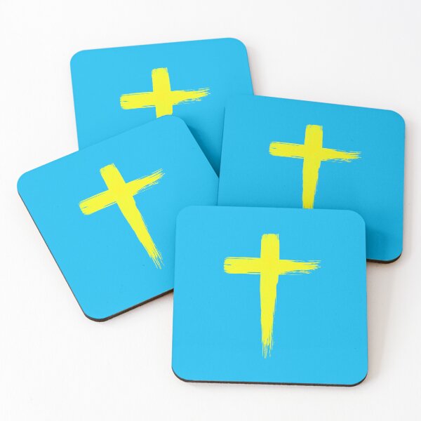 Item preview, Church cross illustration drawn with two brush strokes with bold and distinct visual appearance. designed and sold by Wiggly Lines.