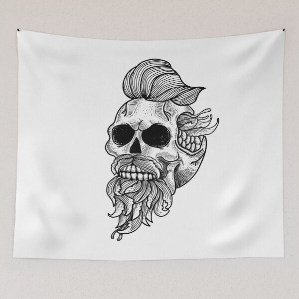 Item preview, Mythic Skull Line Art designed and sold by JTS STORE.