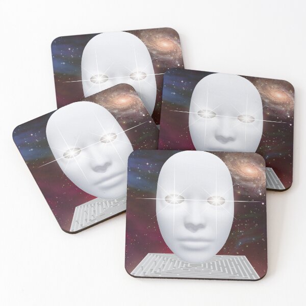 Item preview, White face with glowing eyes designed and sold by rolffimages.
