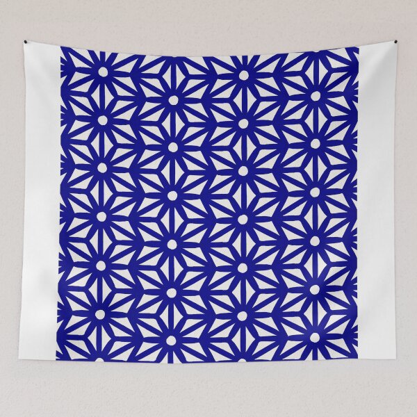 Item preview, Asanoha Pattern - Navy designed and sold by Cat Coquillette.
