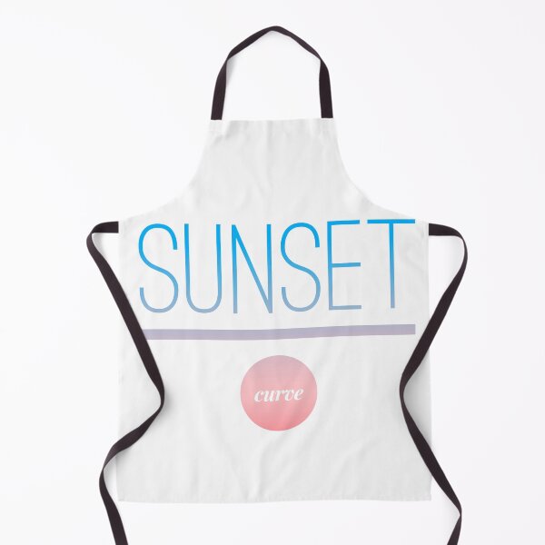 Item preview, sunset curve sticker mask designed and sold by -BENOVI.