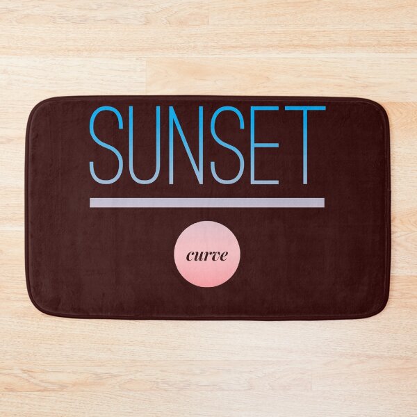 Item preview, sunset curve sticker mask designed and sold by -BENOVI.