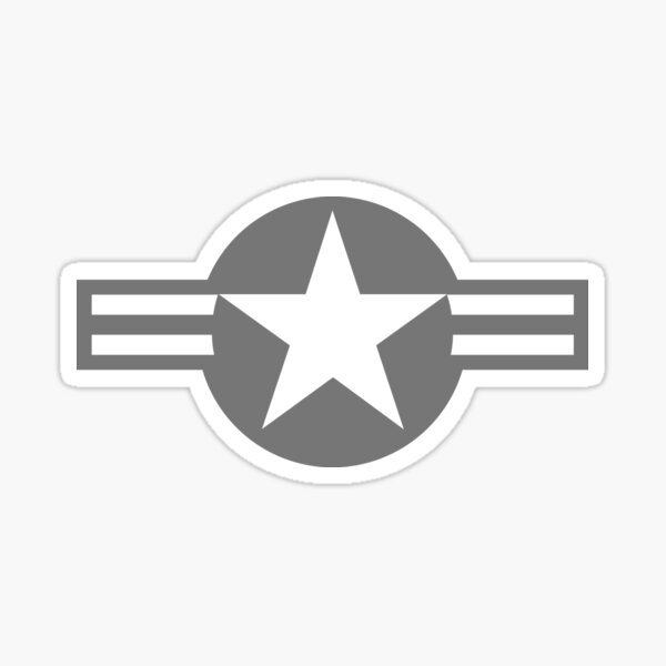 Item preview, Low Visibility Grey Roundel of the United States Air Force designed and sold by Jukka Heilimo.