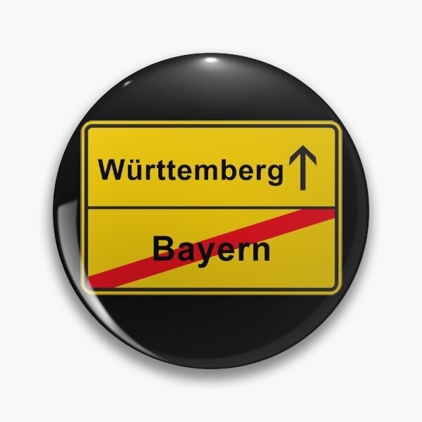 Item preview, Württemberg Swabia place-name sign anti Bavaria designed and sold by GeogDesigns.