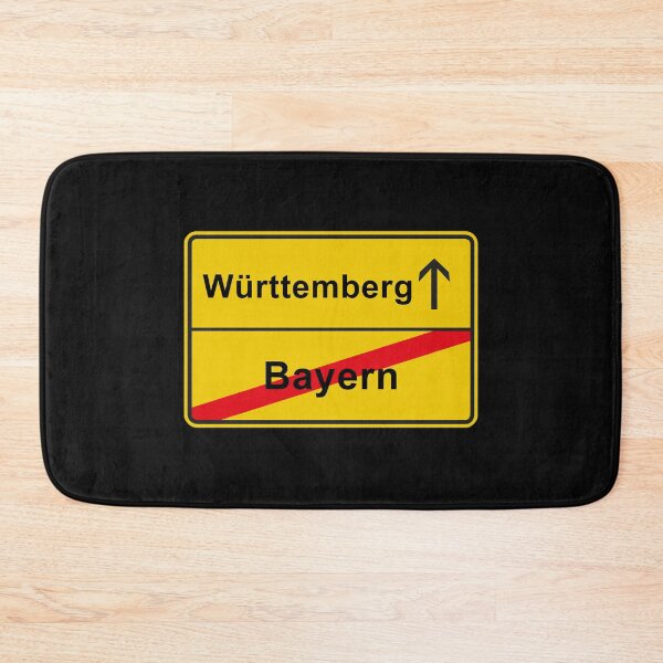 Item preview, Württemberg Swabia place-name sign anti Bavaria designed and sold by GeogDesigns.