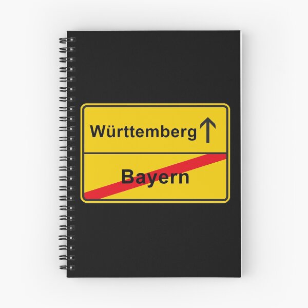 Item preview, Württemberg Swabia place-name sign anti Bavaria designed and sold by GeogDesigns.