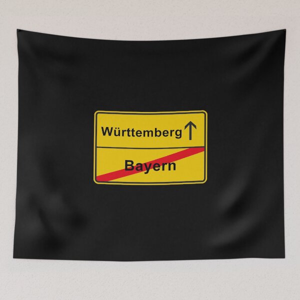 Item preview, Württemberg Swabia place-name sign anti Bavaria designed and sold by GeogDesigns.