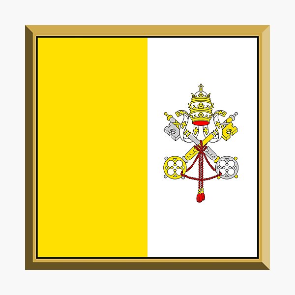 Item preview, Vatican City Flag Gifts, Masks, Stickers & Products (GF) designed and sold by mpodger.