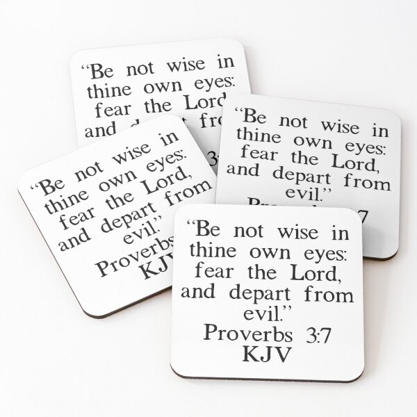 Item preview, Proverbs 3:7 KJV designed and sold by IBMClothing.