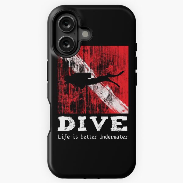 Item preview, Scuba Diving Flag ~ Life is Better Underwater designed and sold by Ikaroots.