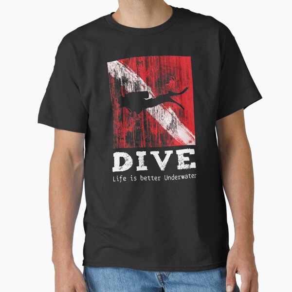 Item preview, Scuba Diving Flag ~ Life is Better Underwater designed and sold by Ikaroots.