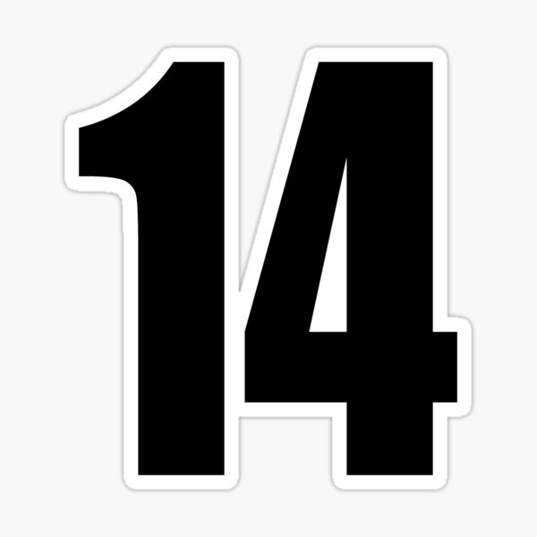 Soccer Player Jersey Number 14 Fourteen Graphic T-Shirt T-Shirt