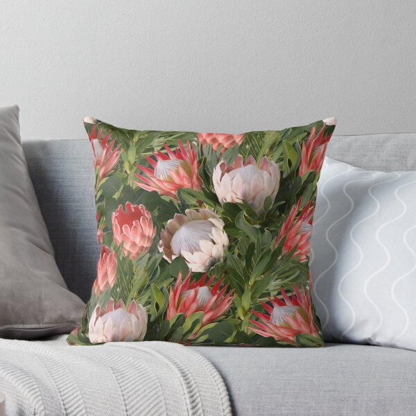 Item preview, Lush Protea Botanical with Olive Green Leaves designed and sold by micklyn.