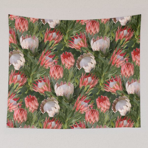 Item preview, Lush Protea Botanical with Olive Green Leaves designed and sold by micklyn.