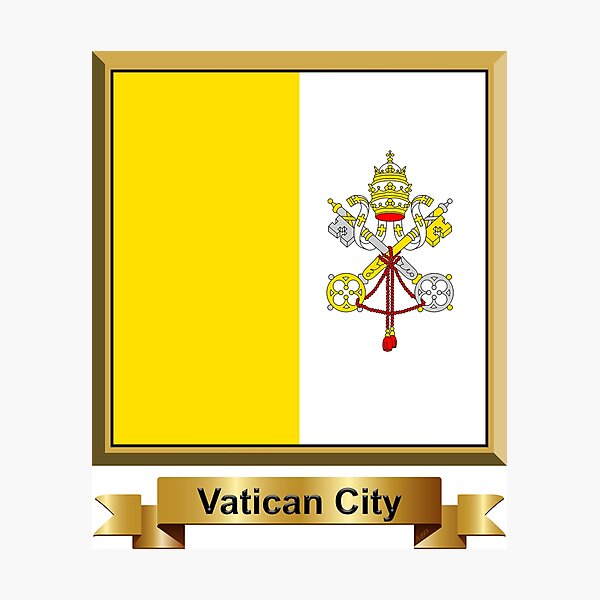 Item preview, Vatican City Flag Gifts, Masks, Stickers & Products (N) designed and sold by mpodger.