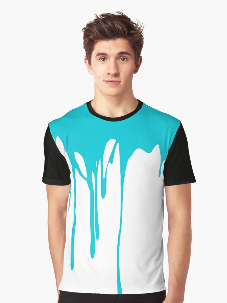 Light blue graphic sales shirt