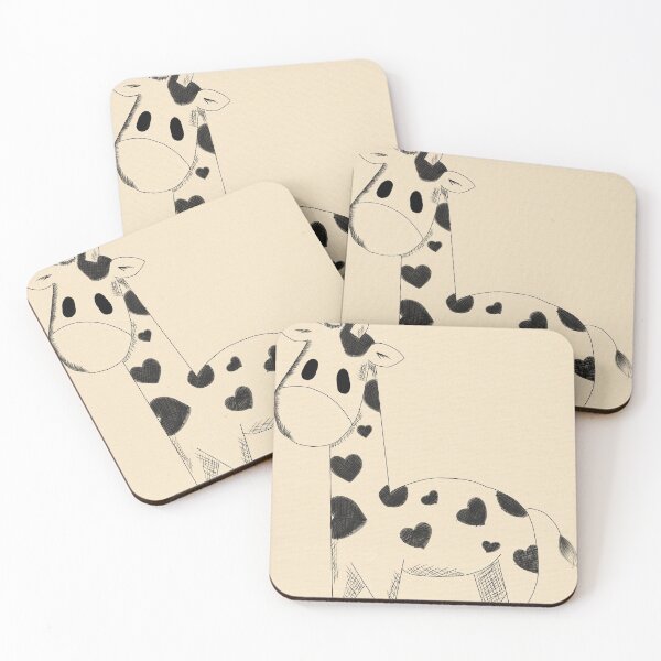 Item preview, Giraph in heart designed and sold by MeriArt-LR.