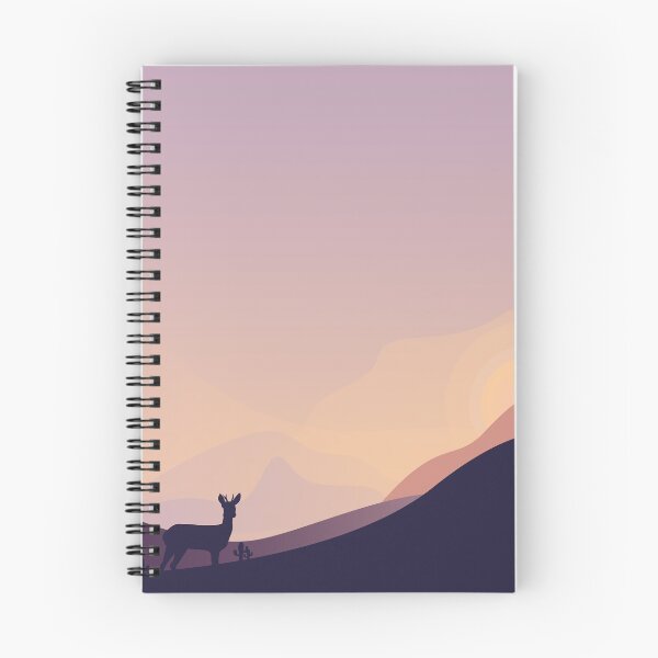 Item preview,  Dark desert deer and sunset  , desert climate , sun and sand ,cactus ideas, cactus not a hugger, sand mountains , orange moon  designed and sold by SGS-.