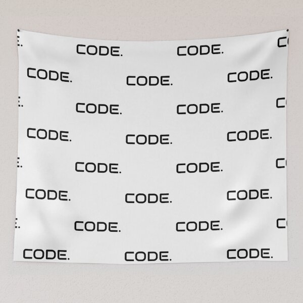 Item preview, Coders Motto - Code(Full stop). On White Background designed and sold by clubtee.