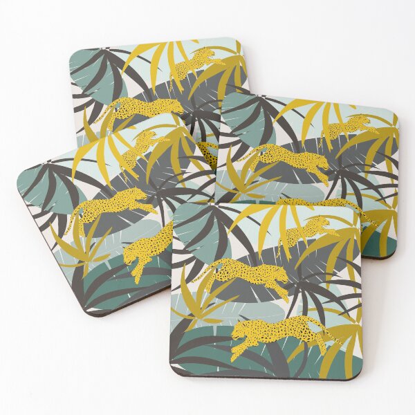 Item preview, Jungle Jump Leopards designed and sold by mirimo.