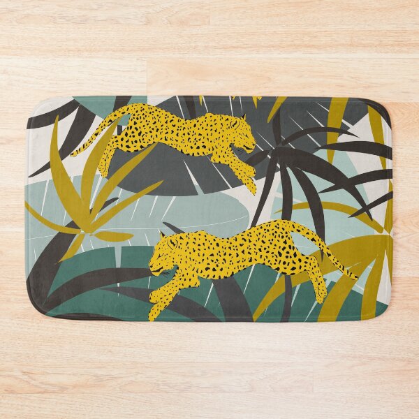 Item preview, Jungle Jump Leopards designed and sold by mirimo.
