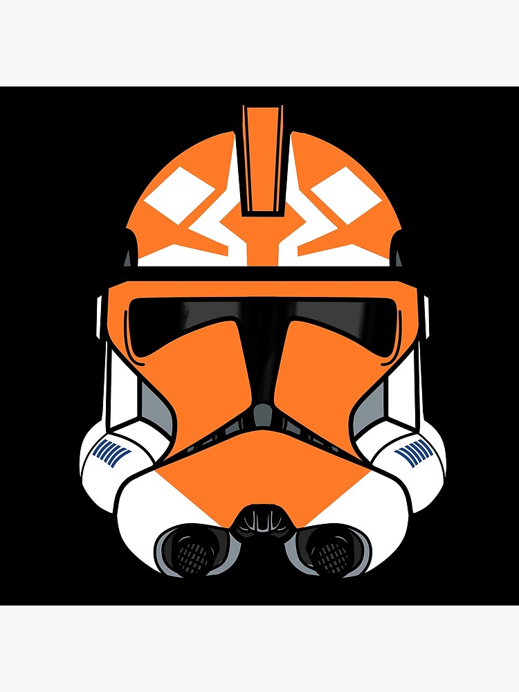 "Ahsoka (501st) Clone helmet" Poster by DakotaGThompson Redbubble
