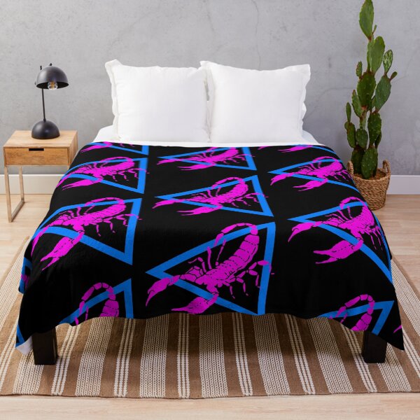 Item preview, Pink Scorpion with Blue Triangle Design designed and sold by ArtbyJeanClaude.