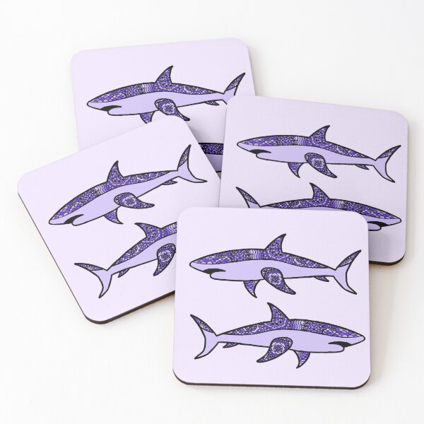 Item preview, Purple Patterned Shark designed and sold by Scuba-Div3r.