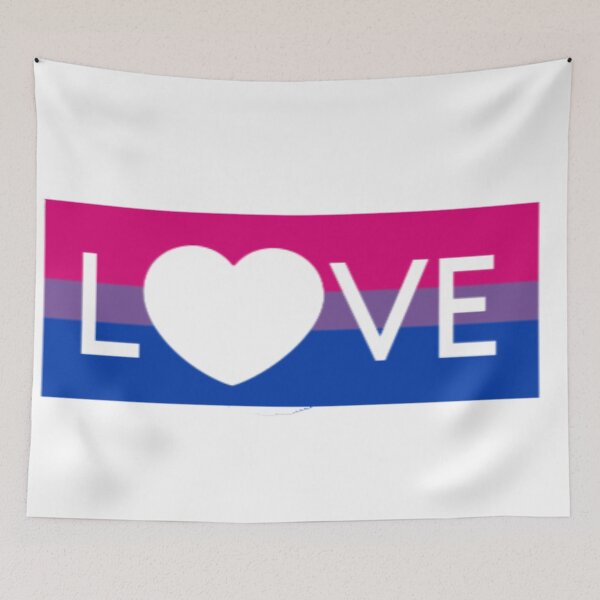Item preview, bi love flag designed and sold by UNApologetical.