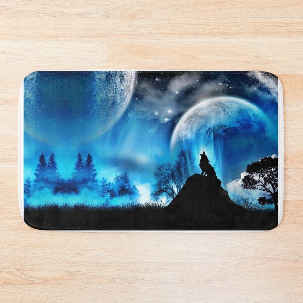 Item preview, Howling Moon Wolf Art designed and sold by Staytrendy.