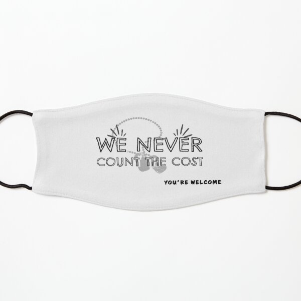 WE NEVER COUNT THE COST - FLAG BLANKETS Kids Mask