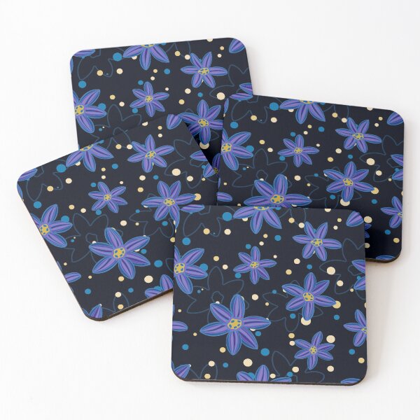 Item preview, Blue flowers in the night designed and sold by tlemskaya.